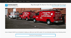Desktop Screenshot of integrityhvacr.com